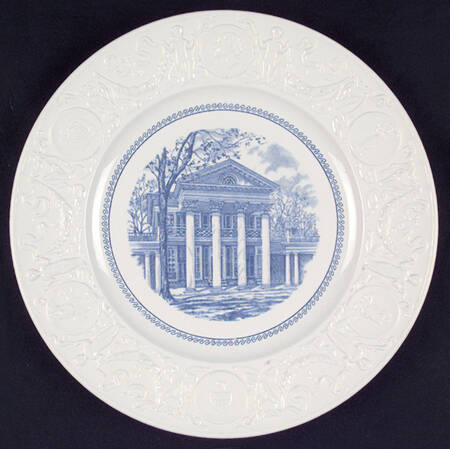 University of Virginia Blue Dinner Plate