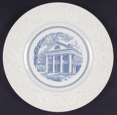 University of Virginia Blue Dinner Plate