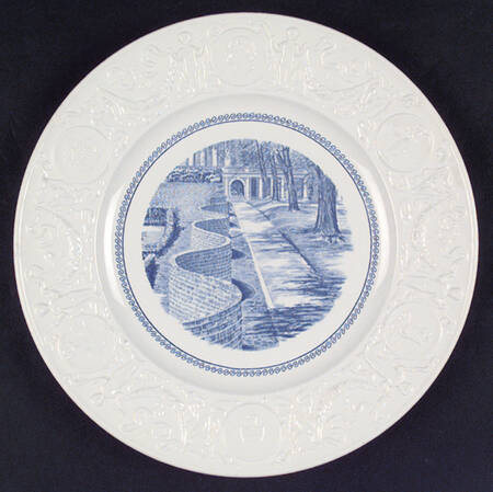 University of Virginia Blue Dinner Plate