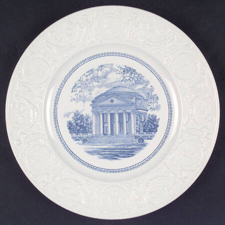 University of Virginia Blue Dinner Plate