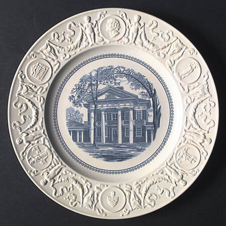 University of Virginia Blue Dinner Plate