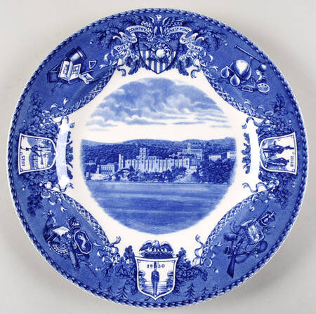 United States Military Academy Blue Dinner Plate