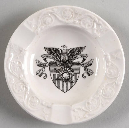 United States Military Academy Blue Small Ashtray