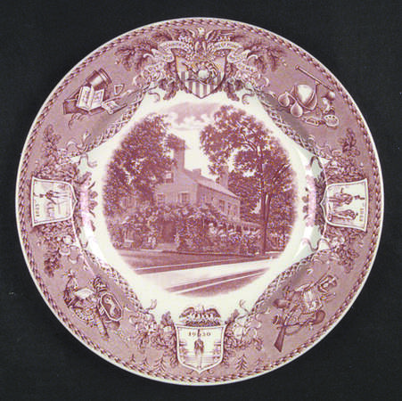 United States Military Academy Red Dinner Plate