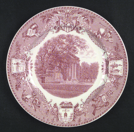 United States Military Academy Red Dinner Plate