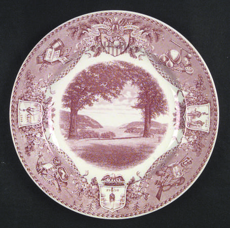United States Military Academy Red Dinner Plate