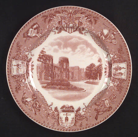 United States Military Academy Red Dinner Plate