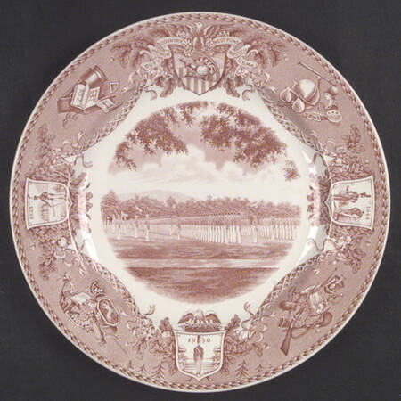 United States Military Academy Red Dinner Plate