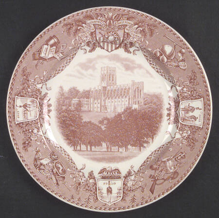 United States Military Academy Red Dinner Plate