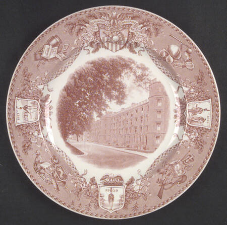 United States Military Academy Red Dinner Plate
