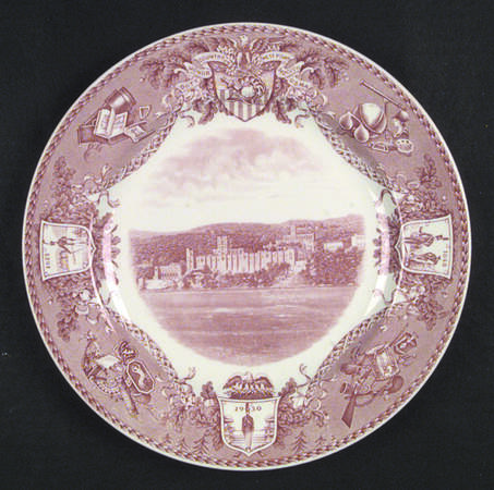 United States Military Academy Red Dinner Plate