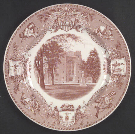 United States Military Academy Red Dinner Plate