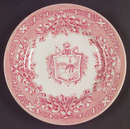 United States Military Academy Red Bread & Butter Plate