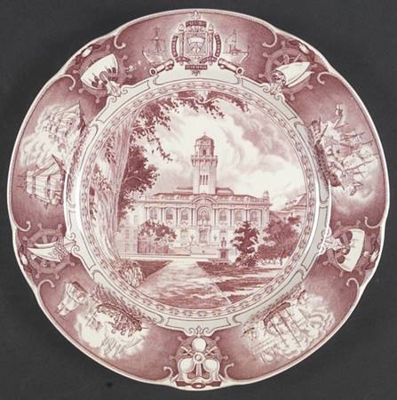 United States Naval Academy Mulberry Dinner Plate