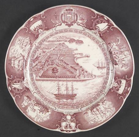 United States Naval Academy Mulberry Dinner Plate