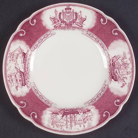 United States Naval Academy Mulberry Bread & Butter Plate