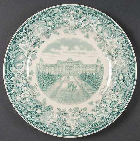 Vassar College Green Dinner Plate