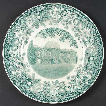 Vassar College Green Dinner Plate