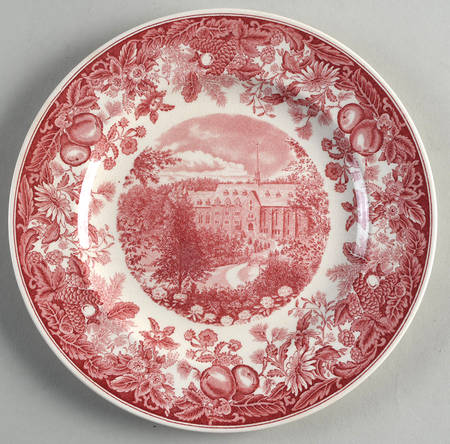 Vassar College Pink Salad Plate