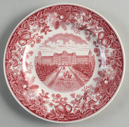 Vassar College Pink Salad Plate