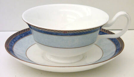 Valencia Peony Shape Footed Cup & Saucer Set
