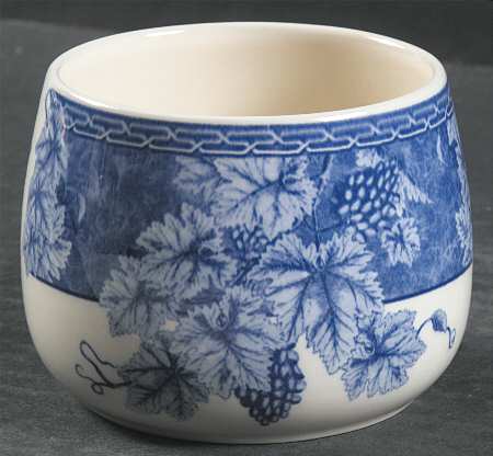 Vintage Blue Open Sugar Bowl