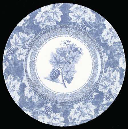 Vintage Blue Salad Plate