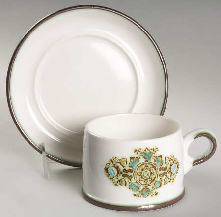 Victoria Flat Cup & Saucer Set by Wedgwood