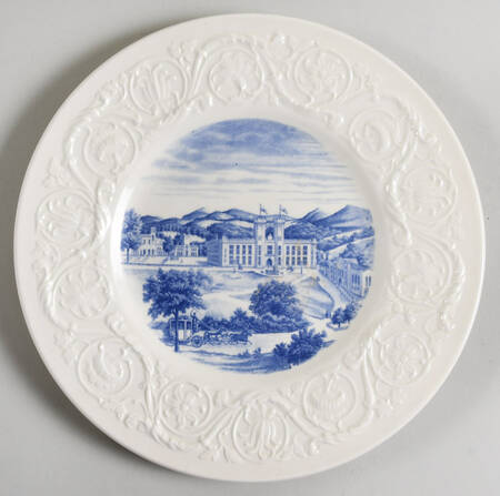 Virginia Military Institute Blue Luncheon Plate