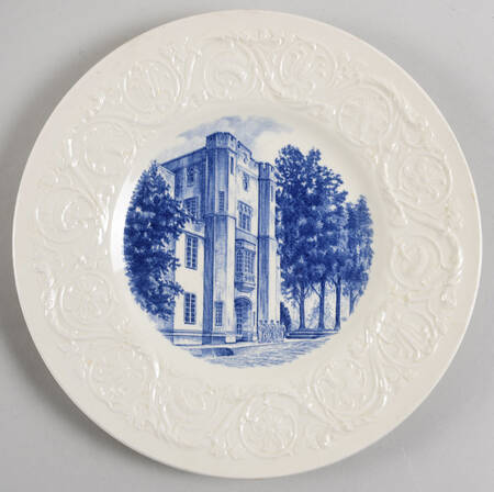 Virginia Military Institute Blue Luncheon Plate