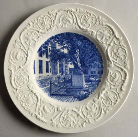 Virginia Military Institute Blue Luncheon Plate