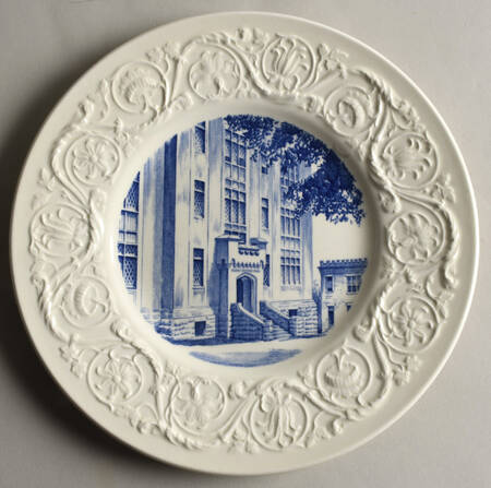 Virginia Military Institute Blue Luncheon Plate