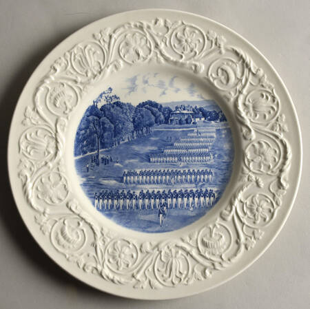 Virginia Military Institute Blue Luncheon Plate