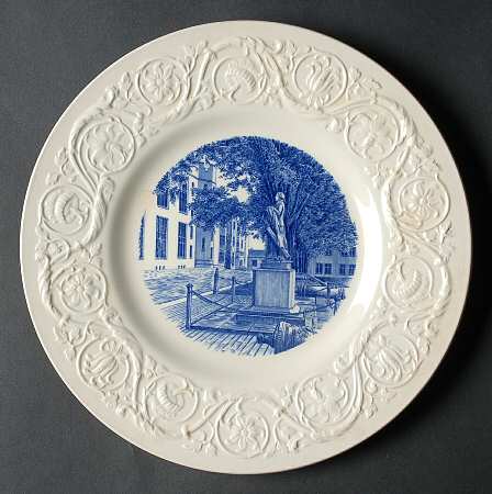 Virginia Military Institute Blue Dinner Plate