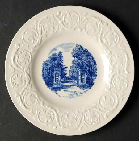 Virginia Military Institute Blue Bread & Butter Plate