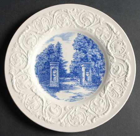 Virginia Military Institute Blue Luncheon Plate