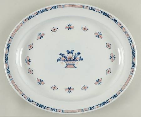 Vieux Rouen 16" Oval Serving Platter