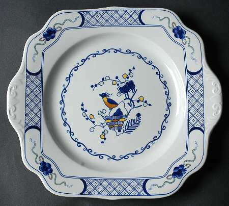 Volendam Square Handled Cake Plate