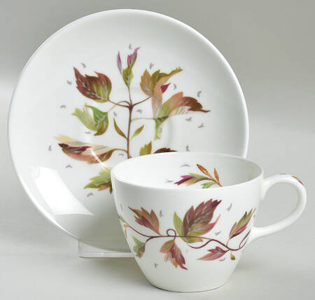 Wakefield (Bone, Coupe) Flat Cup & Saucer Set