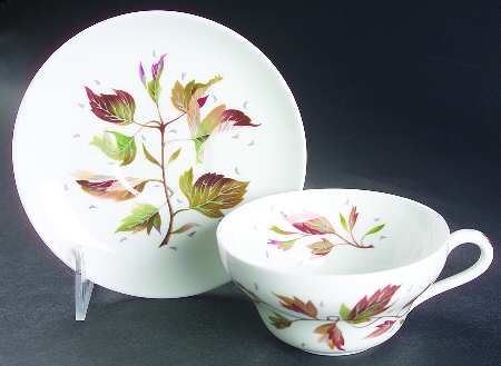 Wakefield (Bone, Coupe) Flat Cup & Saucer Set