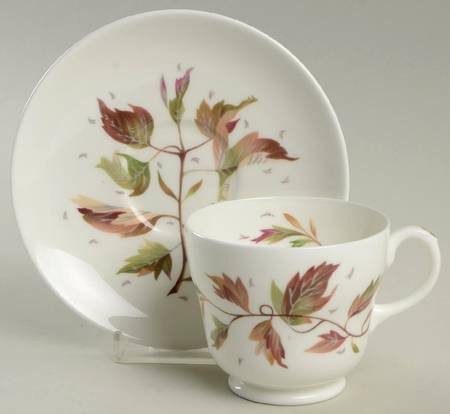 Wakefield (Bone, Coupe) Flat Cup & Saucer Set