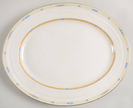 Wakefield (Imperial Ivory, Rim) 14" Oval Serving Platter