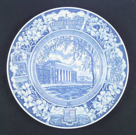 Washington and Lee University Blue Dinner Plate