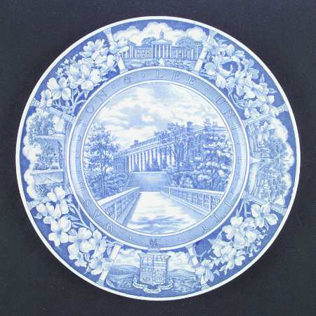 Washington and Lee University Blue Dinner Plate