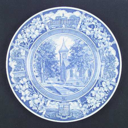 Washington and Lee University Blue Dinner Plate