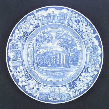 Washington and Lee University Blue Dinner Plate