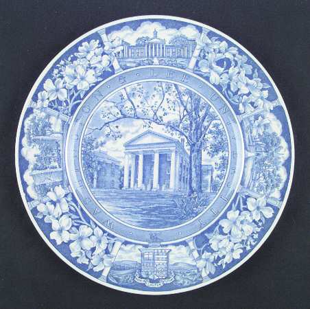 Washington and Lee University Blue Dinner Plate