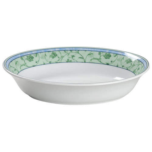 Watercolour 9" Oval Vegetable Bowl