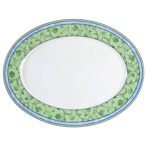 Watercolour 15" Oval Serving Platter