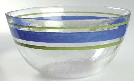 Watercolour 9" Glassware All Purpose Bowl